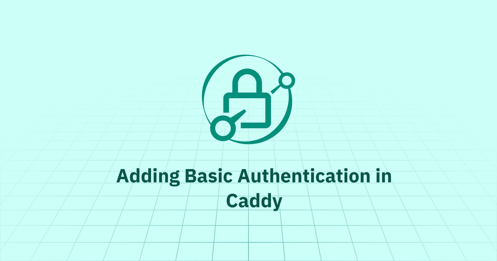 Adding Basic Authentication in Caddy