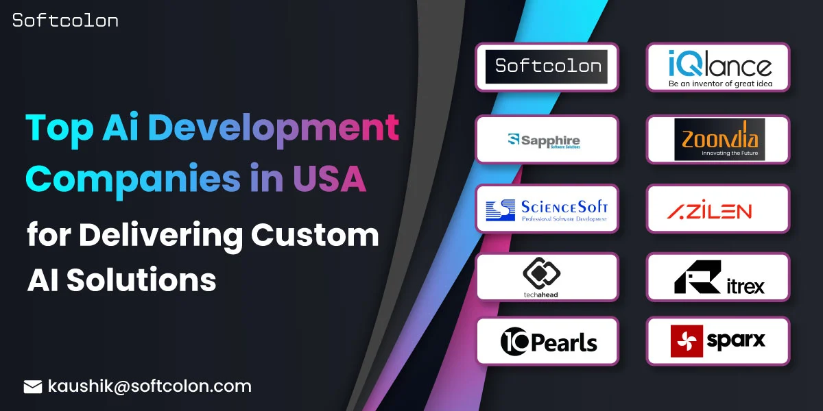 Top AI Development Companies in USA for Delivering Custom AI Solutions